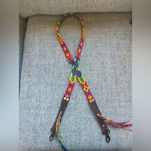 Multi colored purse strap